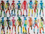 Origineel gouache van Wole Lagunju 2017 Nigeria, Ophalen of Verzenden