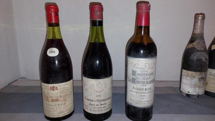 La Conseillante 64,Vosne Romanée 59 en Vougeot 76 KLASSE !, Verzamelen, Wijnen, Zo goed als nieuw, Ophalen
