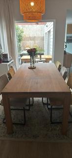 6 eetkamerstoelen, Huis en Inrichting, Ophalen, Gebruikt, Vijf, Zes of meer stoelen, Stof