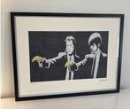 BANKSY: lithografie met de hand ingelijst en genummerd, Ophalen of Verzenden