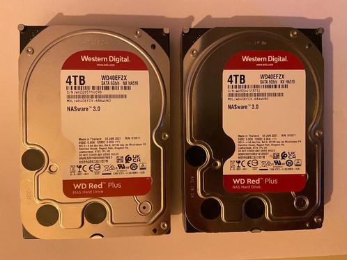 WD Red Plus 4tb NAS HDD *WD40EFZX* meerdere stuks, Computers en Software, Harde schijven, Zo goed als nieuw, HDD, SATA, Ophalen of Verzenden