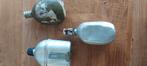 Drie militaire  metalen containers/ flessen, Collections, Objets militaires | Seconde Guerre mondiale, Enlèvement ou Envoi