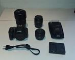Camera Canon 200d + tele- , prime- , en zoomlens + flitser, Audio, Tv en Foto, Fotocamera's Digitaal, Ophalen, Spiegelreflex, Canon
