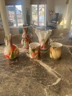 5 Exclusieve mond geblazen glazen vazen van Fidrio, Neuf, Moins de 50 cm, Autres couleurs, Verre