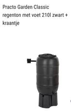 Regenton met voet en kraantje 210 liter, Ophalen, Zo goed als nieuw