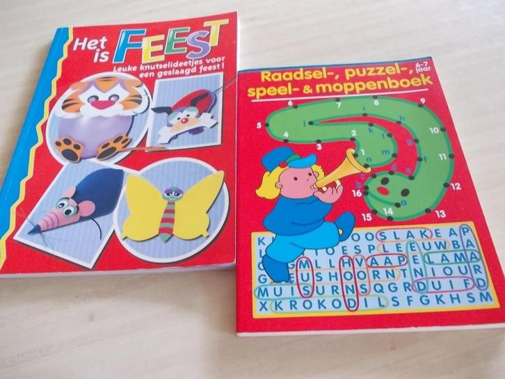 Boek "Het is Feest"  en  "Raadselboek".   NIEUW., Kinderen en Baby's, Speelgoed | Educatief en Creatief, Nieuw, Knutselen, Ontdekken