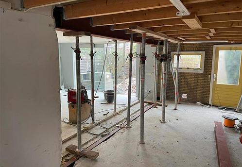 Draag muur afbreken,binnen muur afbreken en poutrel zeten., Doe-het-zelf en Bouw, Steigers, Zo goed als nieuw, Ophalen of Verzenden