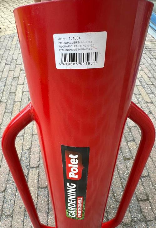 Palendammer Polet 14kg diameter 16,5 cm - Nieuw, Tuin en Terras, Hand-tuingereedschap, Zo goed als nieuw, Ophalen of Verzenden