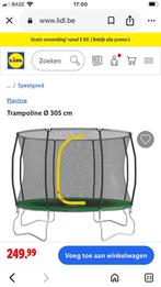 Grote trampoline met veiligheidsnet en trapje, Kinderen en Baby's, Ophalen, Zo goed als nieuw