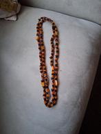 Lange ketting in amber handgemaakt, Ophalen of Verzenden
