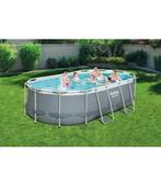 Zwembad Bestway Power Steel + elektrische warmtepomp + aqual, Tuin en Terras, Ophalen, Gebruikt, 200 tot 300 cm, 80 tot 120 cm