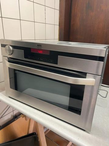 Four à vapeur AEG, Enlèvement, Utilisé, Encastré, Four avec gril