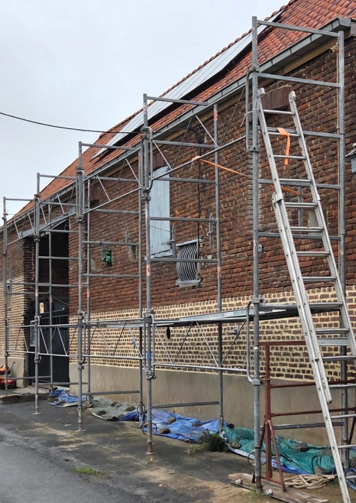 Gevelstelling, Doe-het-zelf en Bouw, Steigers, Gebruikt, Gevelsteiger, Ophalen