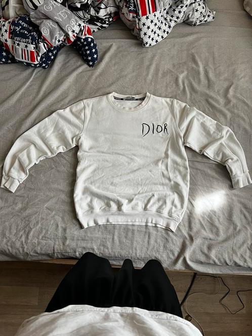 Christion Dior Paris sweater Luxe & Exclusief, Kleding | Dames, Truien en Vesten, Zo goed als nieuw, Maat 38/40 (M), Wit, Ophalen