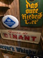 Emaille reclamebord Bieres de Dinant, afm.146 xv46 cm, Enlèvement, Utilisé, Panneau publicitaire