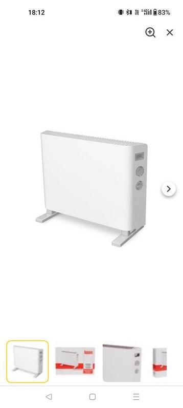 Convector verwarming, Enlèvement, Comme neuf
