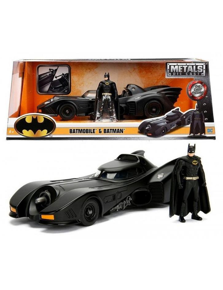 Jada Metals Batmobile from 1989 & Batman 1/24, Verzamelen, Poppetjes en Figuurtjes, Nieuw, Verzenden