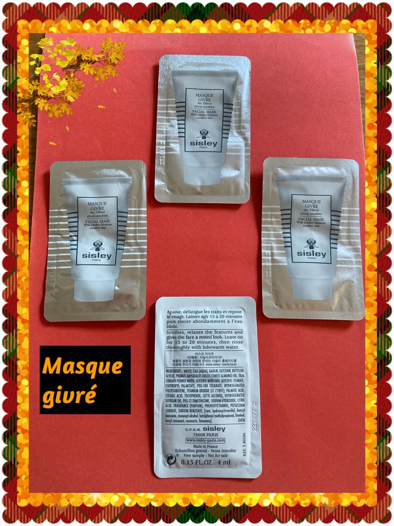 Masque Givre au tilleul. Sisley, Enlèvement ou Envoi, Neuf, Tout le visage, Nettoyage