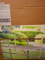 tafeltje terras inklapbaar, Ophalen, Zo goed als nieuw, Rechthoekig, Metaal