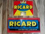 Ricard oude blikken reclameborden boutaux Paris, Ophalen of Verzenden, Gebruikt, Reclamebord
