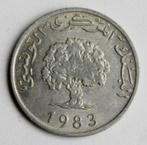 5 millimes Tunesie 1983, Postzegels en Munten, Ophalen of Verzenden, Losse munt, Overige landen