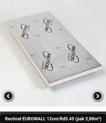 Recticel 12cm eurowall 110m², Enlèvement, Neuf