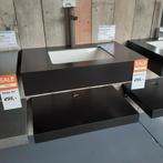 BODEMPRIJZEN, Badmeubel, Sanitair, Mat zwart, 80cm, Varden, Ophalen of Verzenden, Nieuw