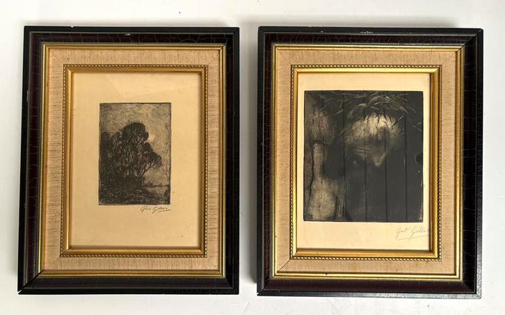 2 etsen Piet Gillis, Antiquités & Art, Art | Peinture | Classique, Enlèvement