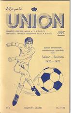 VOETBAL BOEKJE UNION  ROYALE SEIZOEN  1976 - 77, Collections, Articles de Sport & Football, Livre ou Revue, Enlèvement ou Envoi