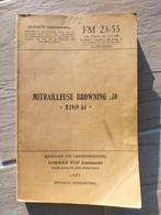 Handleiding ABL mitrailleuse. 30 browning m1919, Ophalen of Verzenden