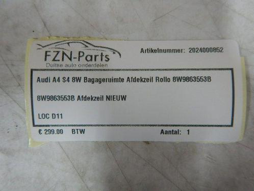 Audi A4 S4 8W Bagageruimte Afdekzeil Rollo 8W9863553B, Auto-onderdelen, Interieur en Bekleding, Audi, Gebruikt, Ophalen of Verzenden