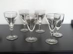 6 verres à vin anciens de France, hauteur environ 16 cm, Envoi