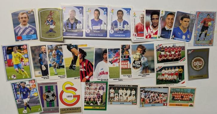 PANINI voetbal stickers mix   WK 78   WK 86 29x, Hobby en Vrije tijd, Stickers en Plaatjes, Verzenden