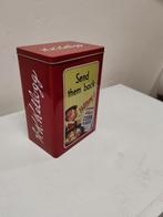 Retro blikken doos kellogg's, Verzamelen, Blikken, Ophalen, Zo goed als nieuw