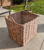 Panier à bûches en rotin 60x60cm, Enlèvement, Panier
