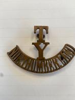 T / Y / Northumberland Hussars Yeomanry schouderbadge, Ophalen of Verzenden, Landmacht, Embleem of Badge