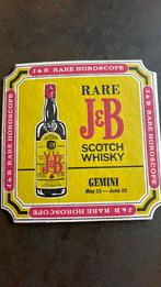 Vintage Whisky J&B Gemini Horoscope Coasters, Ophalen of Verzenden, Zo goed als nieuw