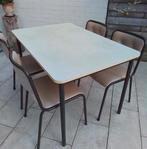 Keukentafel met 4 stoelen, Huis en Inrichting, Ophalen, Gebruikt