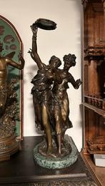 Brons beeld august Moreau, Antiquités & Art, Antiquités | Bronze & Cuivre, Enlèvement ou Envoi