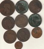 10 pièces très anciennes de France par Napoléon III, Enlèvement ou Envoi, France, Monnaie en vrac