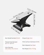 VEVOR Zware enkele hoorn aambeeld | Nieuw, Vevor, -, Verzenden, -