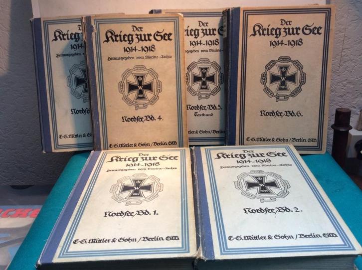 KRIEG  ZUR ZEE WW1 ( 6 delige collectie), Verzamelen, Militaria | Algemeen, Ophalen