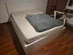 Tweepersoonsbed 160x200 cm Ikea Malm met lades, Huis en Inrichting, Slaapkamer | Bedden, Ophalen, Gebruikt