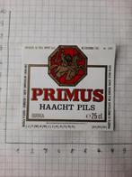 Bieretiket Primus Haacht Pils, Verzamelen, Ophalen of Verzenden, Zo goed als nieuw