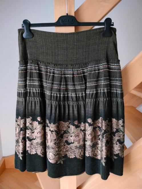Prachtige rok San Martino maat: 38. Tot net onder de knie, Kleding | Dames, Rokken, Zo goed als nieuw, Maat 38/40 (M), Groen, Onder de knie