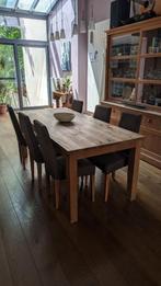 teak tafel, Huis en Inrichting, 200 cm of meer, 50 tot 100 cm, Modern, Teakhout