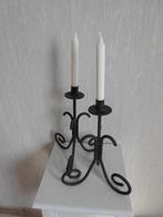 kandelaars, Huis en Inrichting, Woonaccessoires | Kandelaars en Kaarsen, Ophalen, 25 tot 50 cm, Zwart, Zo goed als nieuw