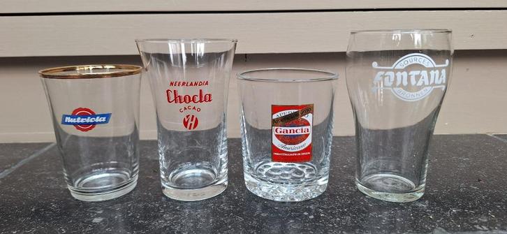 Glazen diverse merken, Verzamelen, Glas en Drinkglazen, Gebruikt, Frisdrankglas, Ophalen of Verzenden