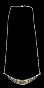 18k Goud en 925 zilveren ketting en ring, Verzenden, Goud, Goud