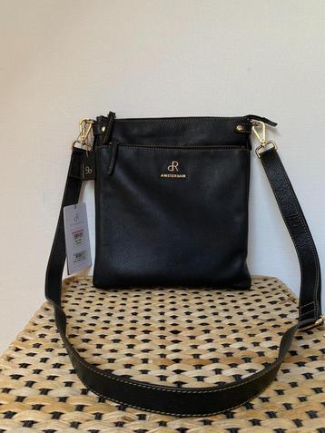 dR Amsterdam - zwarte schoudertas met lange riem beschikbaar voor biedingen
